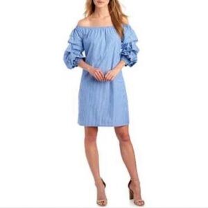 Sam and Jess Striped Mini Dress - Black and White